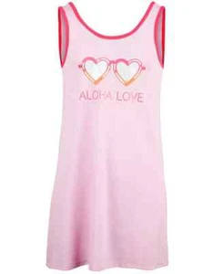 MIKEN Big Girls Aloha Love-Print Cover-Up Pixiiee Pink Size XL (18-20) - Picture 1 of 2