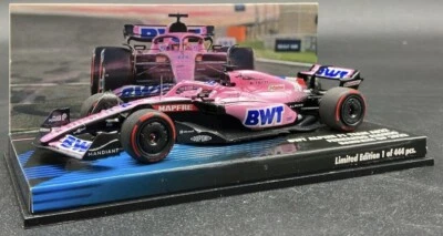 Minichamps 1/43 BWT Alpine F1 Team A522 Bahrain GP 2022 F. Alonso 447220114 - Image 1 of 4
