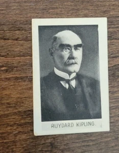 Tarjeta de tabaco 1930 Scerri's Cigarettes Reino Unido gente prominente Rudyard Kipling # 90 - Imagen 1 de 1