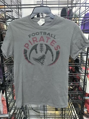 Camiseta niño, fútbol, piratas, marca Gildan, talla pequeña, gris Foto 1 de 4