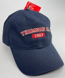 Vintage Thomson Country Club StrapBack Hat RARE Navy Blue Twins Enterprise 1963 - Picture 1 of 16