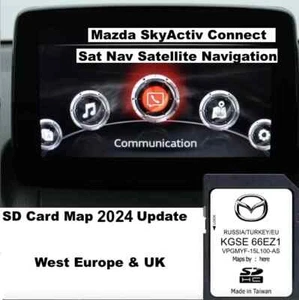 SD MAPPE EUROPA MAZDA SKYACTIVE CONNECT SYSTEM 7" SCHEDA - KGSE66EZ1 2024-25 CX3 - Picture 1 of 2