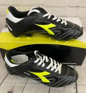 Diadora C3444 Italica K Pro MG14 Men's Soccer Cleats Black Yellow White US 7 - Picture 1 of 13