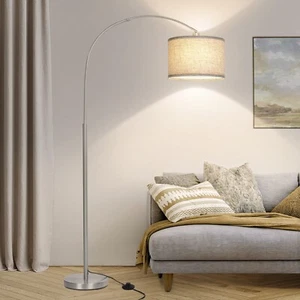 Arc Floor Lamp, Modern Floor Lamp for Living Room with Adjustable Head, Tall ... - Picture 1 of 6