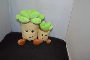aerial bouquets  Succulent Plush Potted Soft Plant 9"  Smiling Faces Q5 - Picture 1 of 3