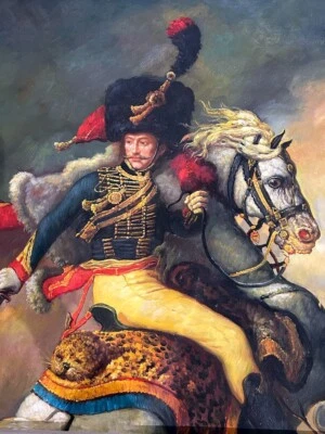 Reproducción al óleo de "The Charging Chasseur" de Theodore Gericault 1812 Foto 1 de 4