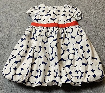 Gymboree девочки платье 2T белые точки красный бант пузырь кромки короткие рукава - Изображение 1 из 4