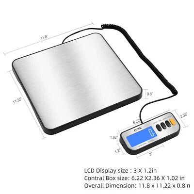 Acteck A-LX460 460lb x 0.1lb Digital Heavy Duty Shipping and Postal Scale - Image 1 of 4