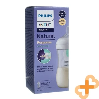 Philips AVENT Naturale Risposta Bottiglia Con Ulteriori Airfree Valvola 260 ML - Immagine 1 di 4