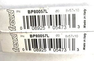 LOT OF 2 FREUD BP80057L INDUSTRAIL CARBIBE TIPPED BRAD PINT BORING BIT LH  - Picture 1 of 6
