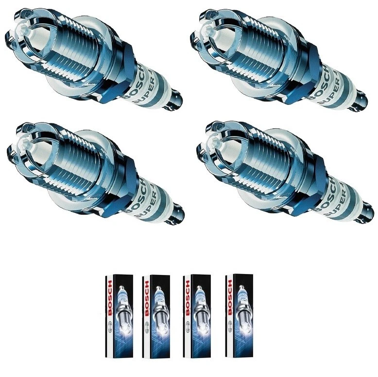 Toyota Spark Plugs x 4 Bosch Super 4 Fits Avensis Corolla Yaris Celica MR2 RAV4 - Image 1 of 4