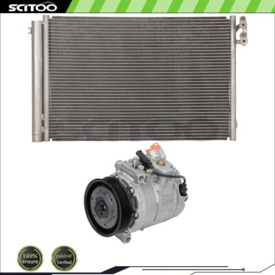 Condensador de coche y compresor de coche apto para 06 BMW 325i 06 BMW 325xi 2007 BMW 328i Foto 1 de 4