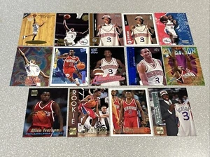 14x Allen Iverson Rookie Card Different Lot RC Topps Z Metal UD Ultra Fleer Etc - Picture 1 of 1