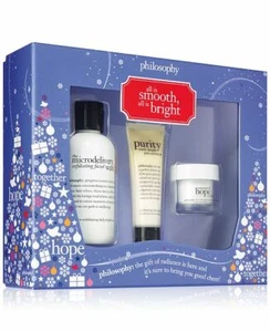 Philosophy 3-Pc. All Is Smooth, All Is Bright set gifft WB721 Free Fast Shipping - Picture 1 of 1