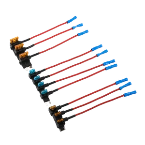 10pc 12V Car Add-a-Circuit Fuse Adapter w/ Standard Mini TAP Blade Fuse Holder* - Picture 1 of 16