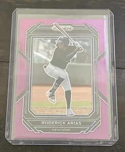 2023 Roderick Arias Purple Prizm #'d /99 Yankees Panini Prism #137 - Bild 1 von 2