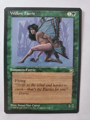 MTG Magic The Gathering Card Willow Facrie Summon Faerie Green Homelands 1995 - Image 1 of 2