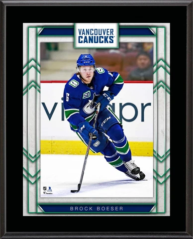 Brock Boeser Vancouver Canucks 10.5" x 13" Sublimated Player Plaque Cover