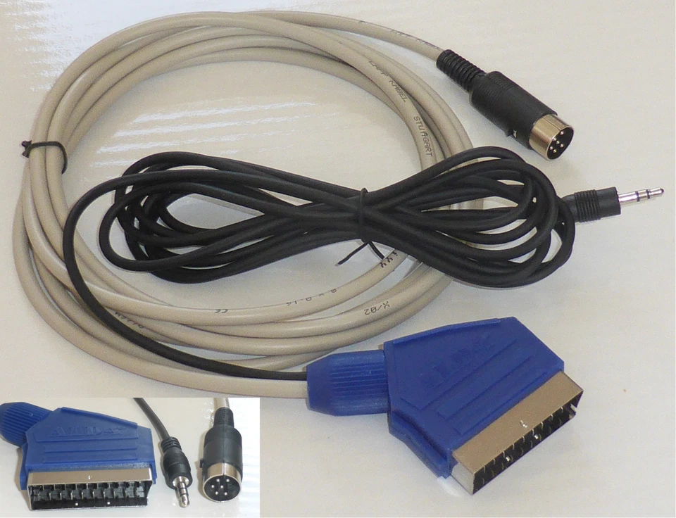 Schneider / Amstrad  CPC 464 / CPC 664 / CPC 6128 Kabel RGB & Audio,  1.5 Meter. - Bild 1 von 1