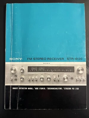 SONY STR-6120 FM СТЕРЕО РЕСИВЕР *ОРИГИНАЛ * ВЛАДЕЛЬЦЫ РУКОВОДСТВО РЕДКАЯ JO1317 - Изображение 1 из 4