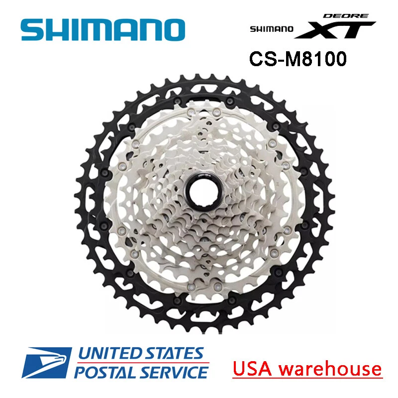 SHIMANO XT CS-M8100 12-Speed Cassette MTB 10-45 / 51T Micro Spline - Image 1 of 4