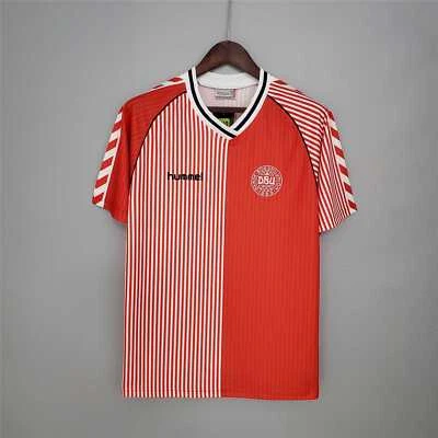 Denmark retro shirt 1986 1988 home and away jersey S-2XL - Image 1 of 3
