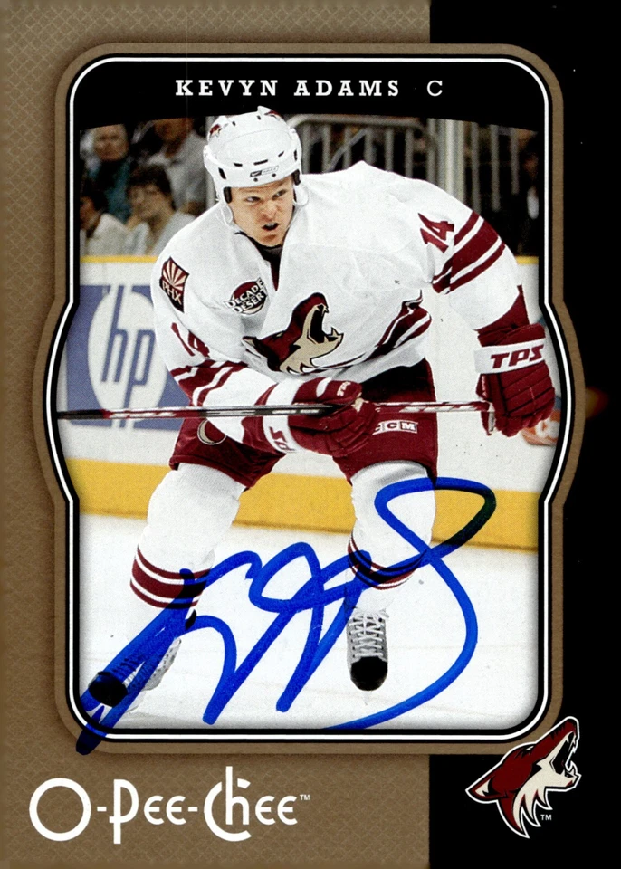 Kevyn Adams - Signed 2007-08 O-Pee-Chee Card #376 - Image 1 of 2
