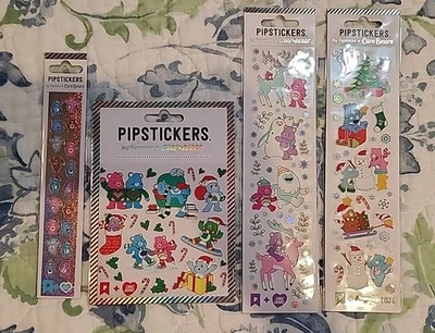 Pipsticks Care Bears Stickers Lot of 4 Brand New - Image 1 of 4