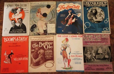 Lot 6: 8 UNCOMMON BROADWAY THEATER MUSICAL SHEET MUSICS 1910s 1920s 1930s VG LOT - Image 1 of 4