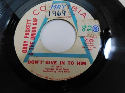 Gary Puckett & The Union Gap – Don't Give In To Him 1969 7" PROMO 4-44788 Foto 1 de 4