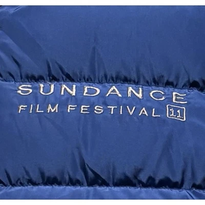 Kenneth Cole Sundance Film Festival 11 Blue Size M Puffer Vest 60% Down - Image 1 of 4