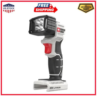 Luz de trabajo LED PORTER-CABLE 20V MAX, negra, 7,34 pulgadas. Foto 1 de 4