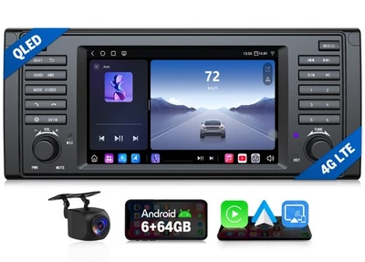 E39X6S 6+64G Autoradio für BMW 5er E39 M5 7" Android Auto 13 mit GPS QLED EQ DSP - Bild 1 von 4