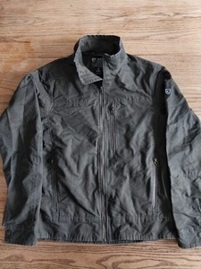 Kuhl Burr Full Zip Canvas Patina Dye Hiking Outdoor Lined Jacket Mens Sz M - Picture 1 of 8
