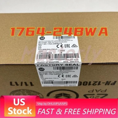 New AB 1764-24BWA MicroLogix1500 24 Point Controller 1764 24BWA US Free Tax - Image 1 of 3