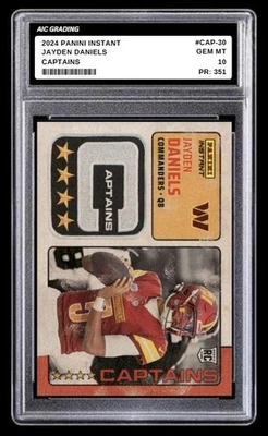 2024 Jayden Daniels Panini Instant Captains Rookie Card #CAP-30 1/351 Graded 10 - Image 1 of 4