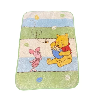 Manta de lechón Winnie the Pooh de colección de felpa Sherpa 30x45 bebé Disney abeja melífera Foto 1 de 4