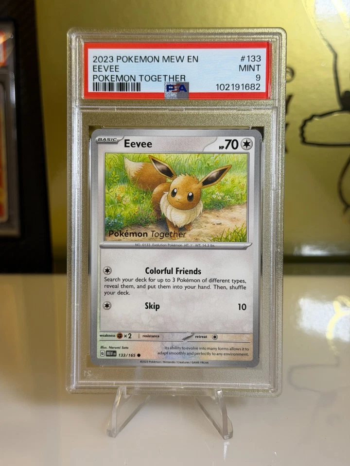2023 Pokémon Eevee Pokémon Together #133 PSA 9 Mint – Cute Kanto Starter Art - Image 1 of 1