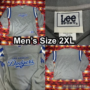 Suéter de Colección Lee Sports Los Angeles Dodgers MLB Gris Cuello Redondo Para Hombres Talla 2XL - Imagen 1 de 10