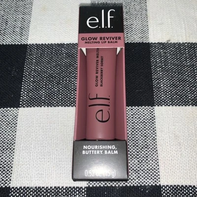 e.l.f. Bálsamo labial derretido Cosmetics Glow Reviver sorbete de mora 0,52 oz nuevo Foto 1 de 4