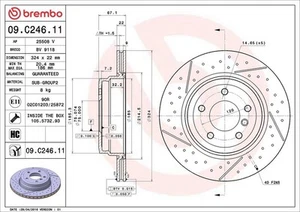 Brake Disc BMW 1 (E81) 130 i 09.C246.11 - Picture 1 of 2