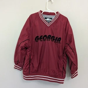 Vintage Starter Georgia Bulldogs Embroidered Pullover Windbreaker Jacket S - Picture 1 of 9