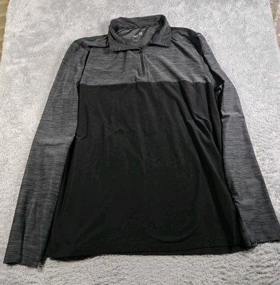 Pullover GapFit Gris Negro 1/2 Cremallera Talla Grande L Foto 1 de 4