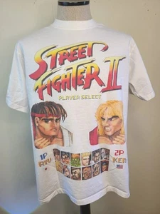 Street Fighter Capcom T Shirt Adult Size Large No Feel Print - Imagen 1 de 8
