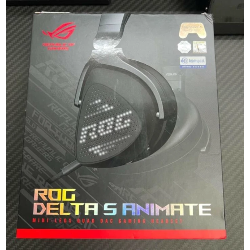 ASUS ROG Delta S Animate Gaming Headset | Customizable AniMe Matrix LED Display - Image 1 of 4