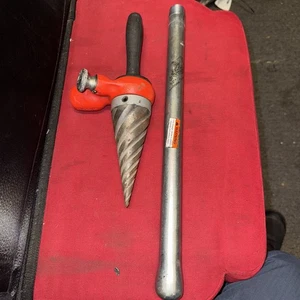 Ridgid 2-S & D-476 1/4"-2" capacidad trinquete espiral tubo escariador con mango - Imagen 1 de 5