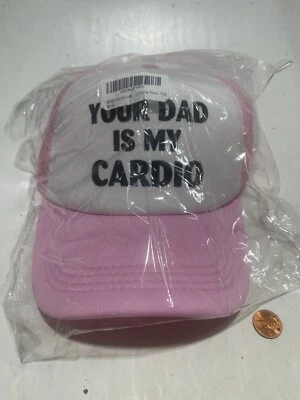 "Your Dad Is My Cardio" Trucker Hat Snapback Mesh - Image 1 of 3