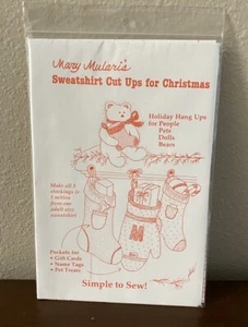 Sweatshirt Cut Ups For Christmas Pockets Make 3 Stockings From 1 Sweatshirt - Picture 1 of 2