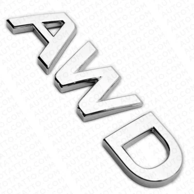 For Infiniti AWD Rear Liftgate Badge Emblem Nameplate Chrome - Изображение 1 из 3