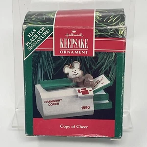 Vintage 1990 Hallmark Keepsake Christmas Ornament Copy of Cheer - Bild 1 von 1